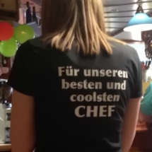 T-Shirts Sprüche zum 50er von Fritz Semper, Janien, Kellnerin, Nickis Restaurant, Gmünd