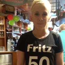 T-Shirts Sprüche zum 50er von Fritz Semper, Maria von vorne, Kellnerin, Nickis Restaurant, Gmünd