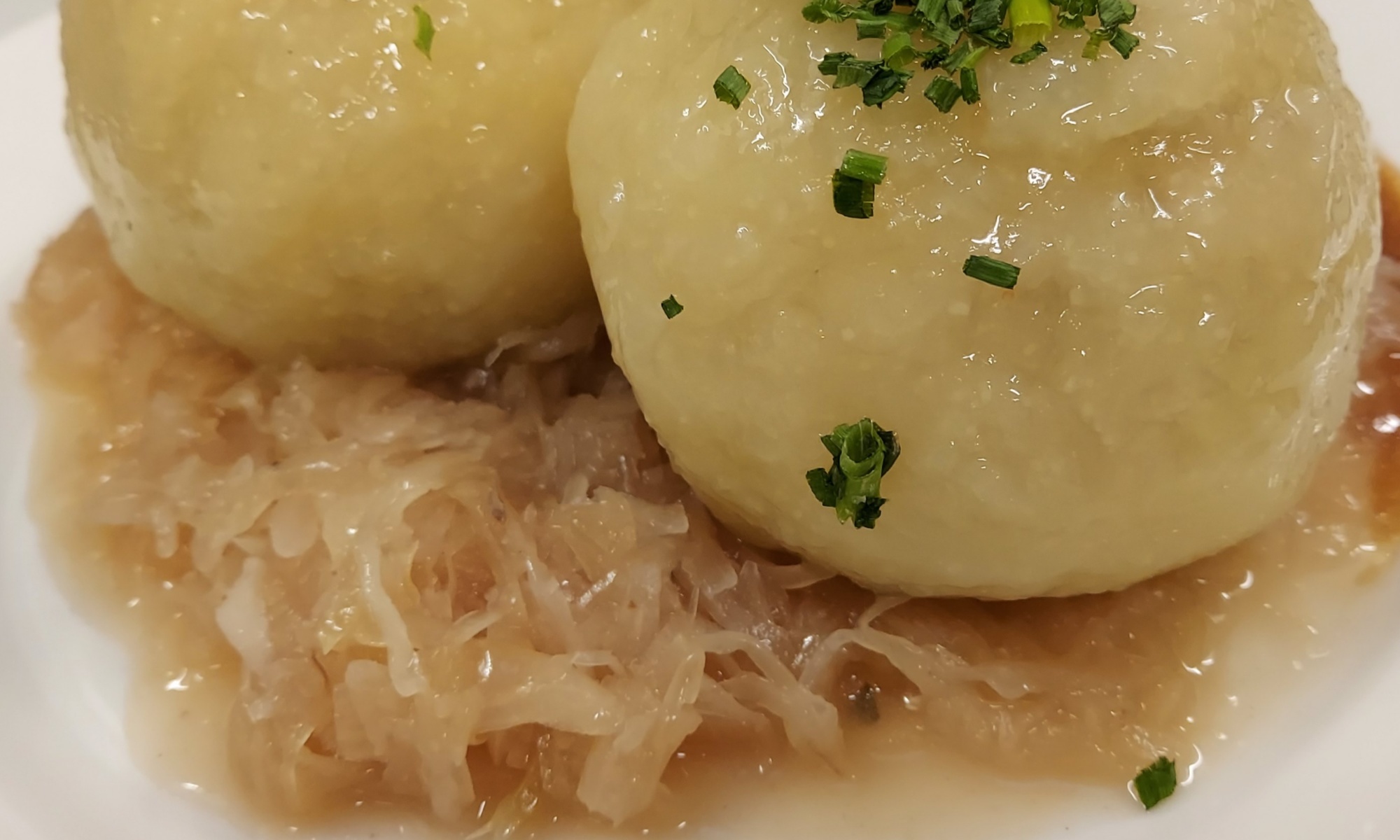 Fleischknödel mit Sauerkraut, Nickis Restaurant, Fritz Semper, Gmünd
