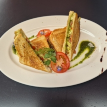 Tomaten-Mozarella Toast, Nickis Restaurant, Fritz Semper, Gmünd